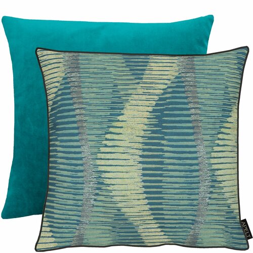 Cushion cover Phoenix Apelt Color: Teal / Beige |  Moebelat search engine